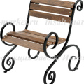 Кресло садовое "Ласковый май" 0,6м (шоколад с патиной, темная рейка)